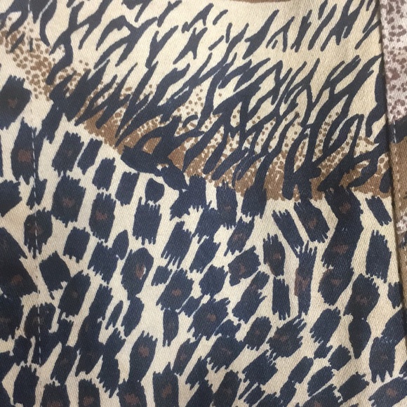 WESTBOUND WOMAN 100% Natural Cotton Animal Print Safari Style Zip Up Y2K Shacket - Picture 11 of 16
